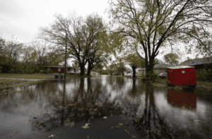 Image of Streets flooded in Cahokia Heights on Nov. 5, 2024.